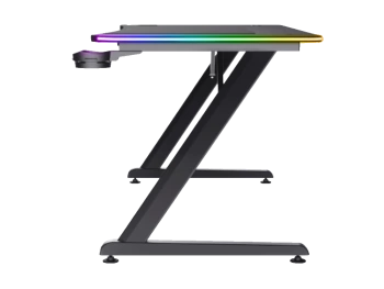 Trust GXT710 Luminus Pro RGBgaming sto, wireless punjač,120x60x74 cm, crni