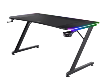 Trust GXT710 Luminus Pro RGBgaming sto, wireless punjač,120x60x74 cm, crni
