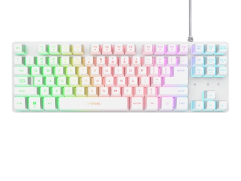 Trust GXT833 THADO tastatura, žičana, bijela, TKL, gaming