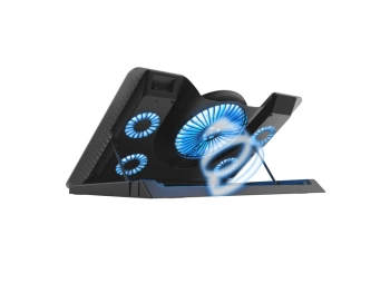 Trust Quno postolje za laptop sa 5 ventilatora i stalkom za telefon LED GXT 1125