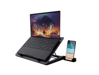 Trust Quno postolje za laptop sa 5 ventilatora i stalkom za telefon LED GXT 1125