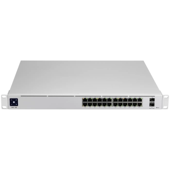 Ubiquiti USW-Pro-24-POE-EU configurable Gigabit Layer2 and Layer3 switch with auto-sensing 802.3at PoE+ and 802.3bt PoE++