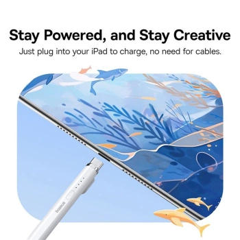 Univerzalna aktivna olovka BASEUS kompatibilna sa iPad + kabl USB A - C 130 mAh