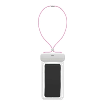 Vodootporna torbica BASEUS IPX8 white pink
