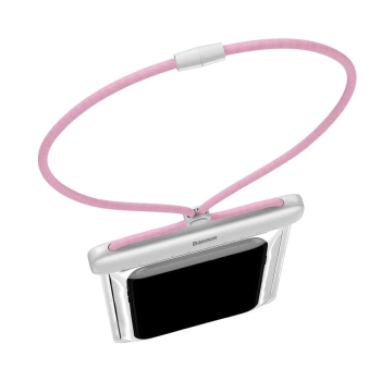 Vodootporna torbica BASEUS IPX8 white pink