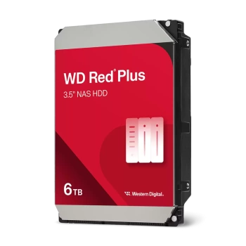 WD HDD 6TB Red Plus5400RPM 256MB
