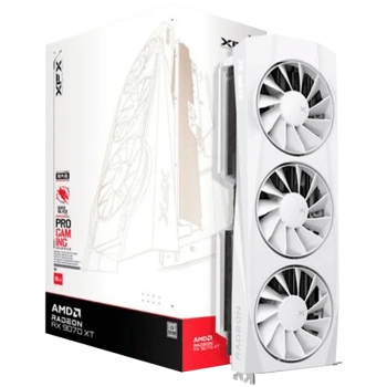 XFX Quicksilver AMD Radeon RX 9070XT White Gaming Edition with 16GB GDDR6 HDMI 3xDP, AMD RDNA 4