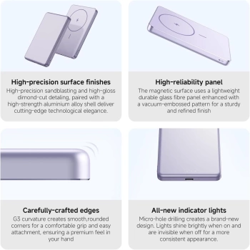 Xiaomi SuperSlim PB 5000 mAh plavi, USB-C x1, bežično punjenje