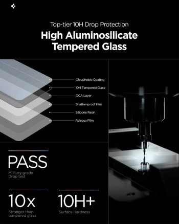 Zaštitno staklo Spigen Glas TR EZ Fit Pro HD za Samsung S26 Privacy 2-pack