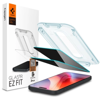 Zaštitno staklo Spigen Glas TR EZ Fit za iPhone 15/16 2-pack Privacy
