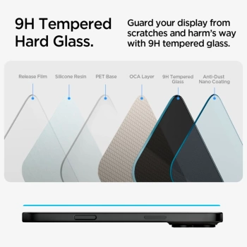 Zaštitno staklo Spigen Glas TR EZ Fit za iPhone 15/16 2-pack Privacy