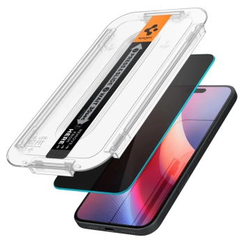 Zaštitno staklo Spigen Glas TR EZ Fit za iPhone 15/16 2-pack Privacy