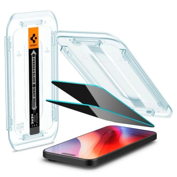 Zaštitno staklo Spigen Glas TR EZ Fit za iPhone 16 Pro/17/17 Pro 2-pack Privacy