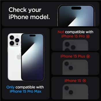 Zaštitno staklo SPIGEN GLAS.TR ”EZ FIT” 2-pack za iPhone 15 Pro Max transparent