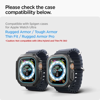 Zaštitno staklo Spigen Glas.TR EZ Fit za Apple Watch Ultra/Ultra 2 49mm 2pcs