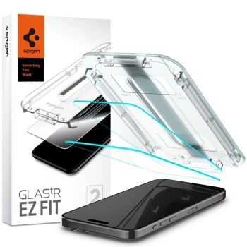 Zaštitno staklo SPIGEN Glas.tR EZ Fit za iPhone 15 Pro 2-pack
