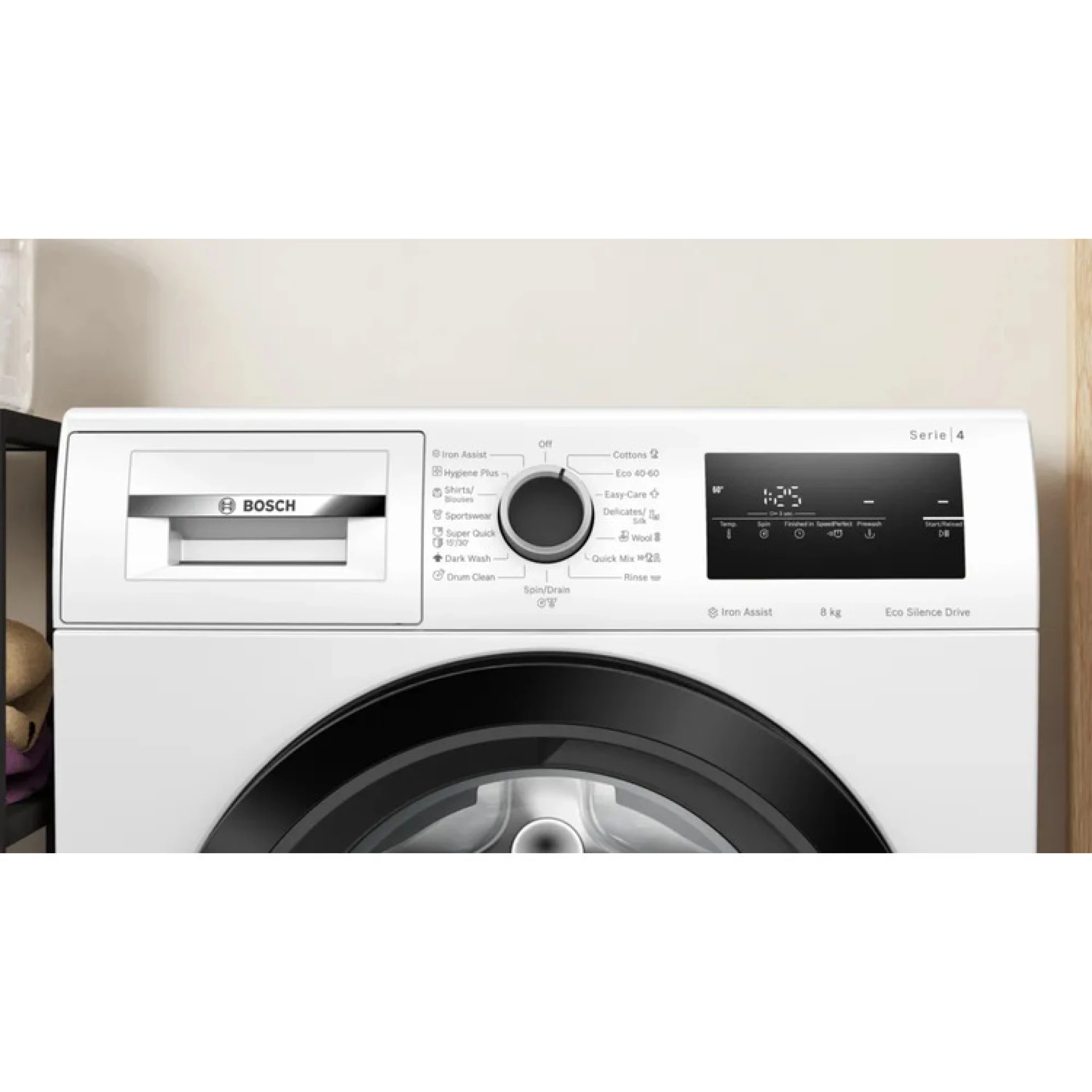 Veš mašina BOSCH, Serie 4|, 8 KG, A,1400 rpm,IronAssist,72dB,65l WAN28266BY