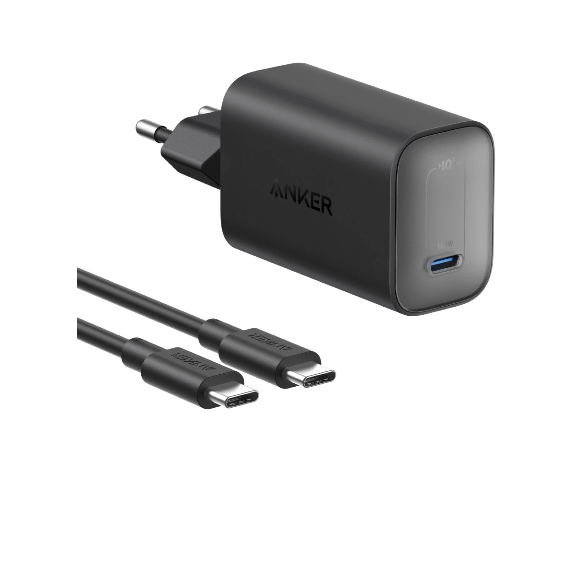 Punjač Anker Nano Charger 100W + USB-C Cable 1.8m crni