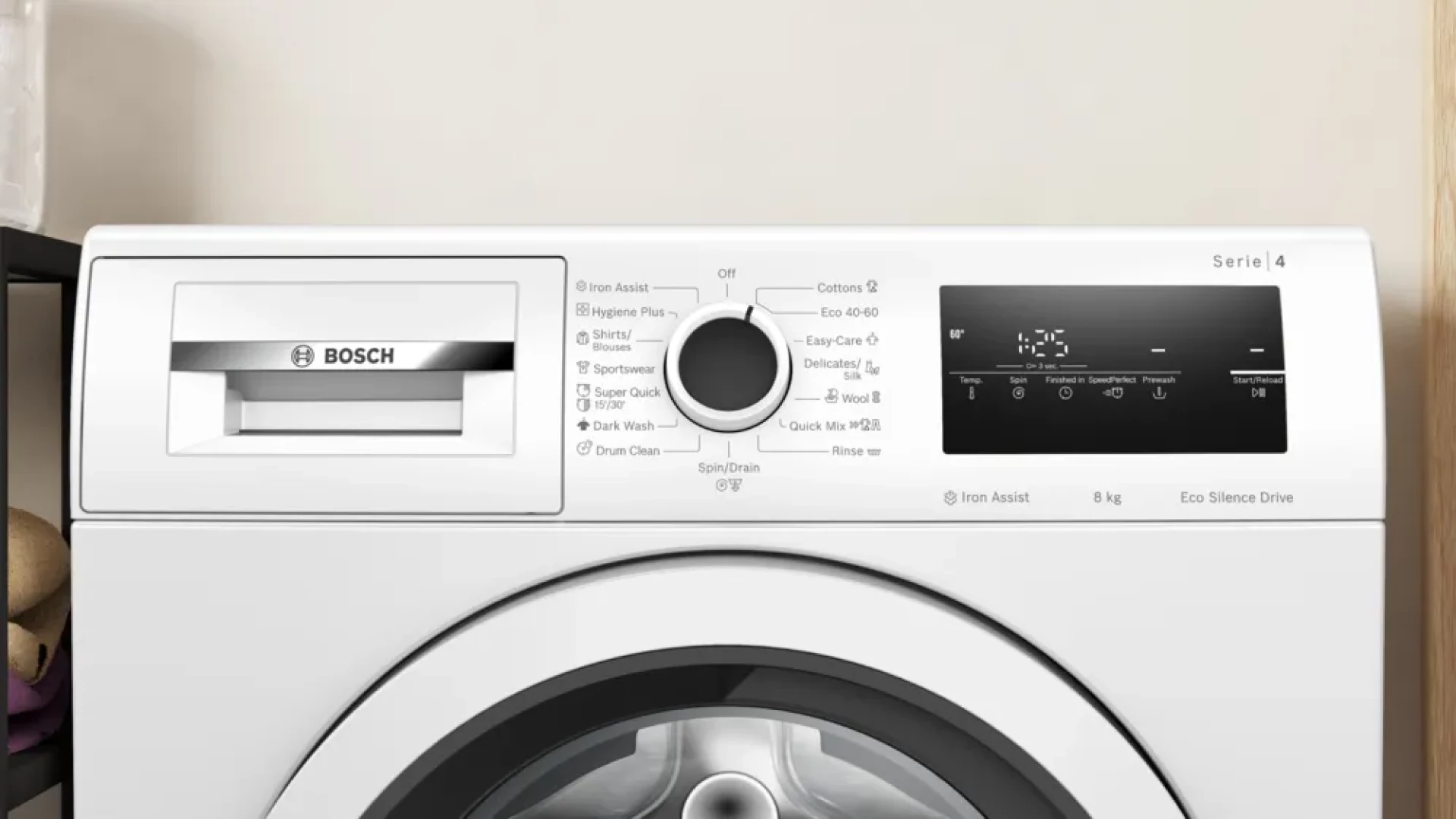Veš mašina BOSCH, Serie 4|, 8 KG, A,1200 rpm,IronAssist,71dB,65l WAN24170BY