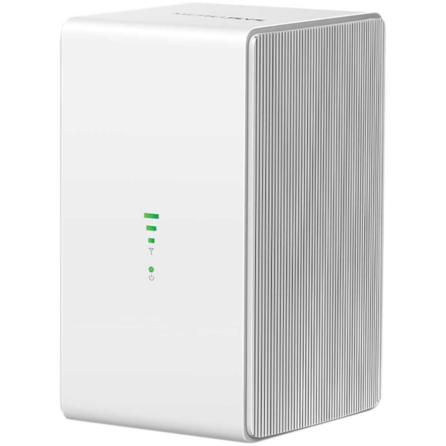 Mercusys MB110-4G N300 Wi-Fi 4G LTE Router, Build-In 150Mbps 4G LTE Modem,300 Mbps at 2.4 GHz, 4G Cat4 150/50 Mbps, Internal Antennas,  Extra 3G/4G Antenna Ports, 1× 10/100 Mbps LAN Port, 1× 10/100 Mbps WAN/LAN Port, LTE-FDD/LTE-TDD/HSPA+/UMTS