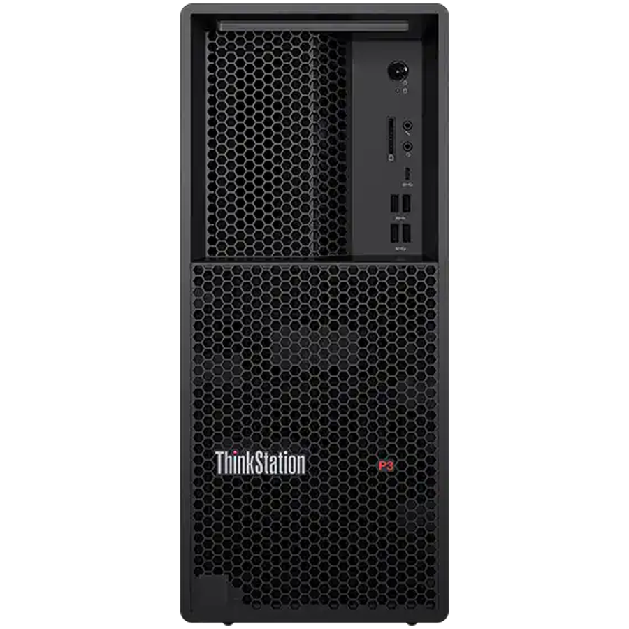 Lenovo ThinkStatio P3 Gen2, Intel Core Ultra 7 265 vPro, 16 GB DDR5-5600MT/s, 1 TB SSD M.2, NVIDIA RTX A1000 8GB GDDR6, Front: 4x USB 3.2, 1x USB C 3.2, 1x Mic, 1x Head/Mic, Back 2x USB 3.2, 2x USB 2.0, HDMI, DP, RJ45, Line Out, 750W, W11Pro, 3Yr