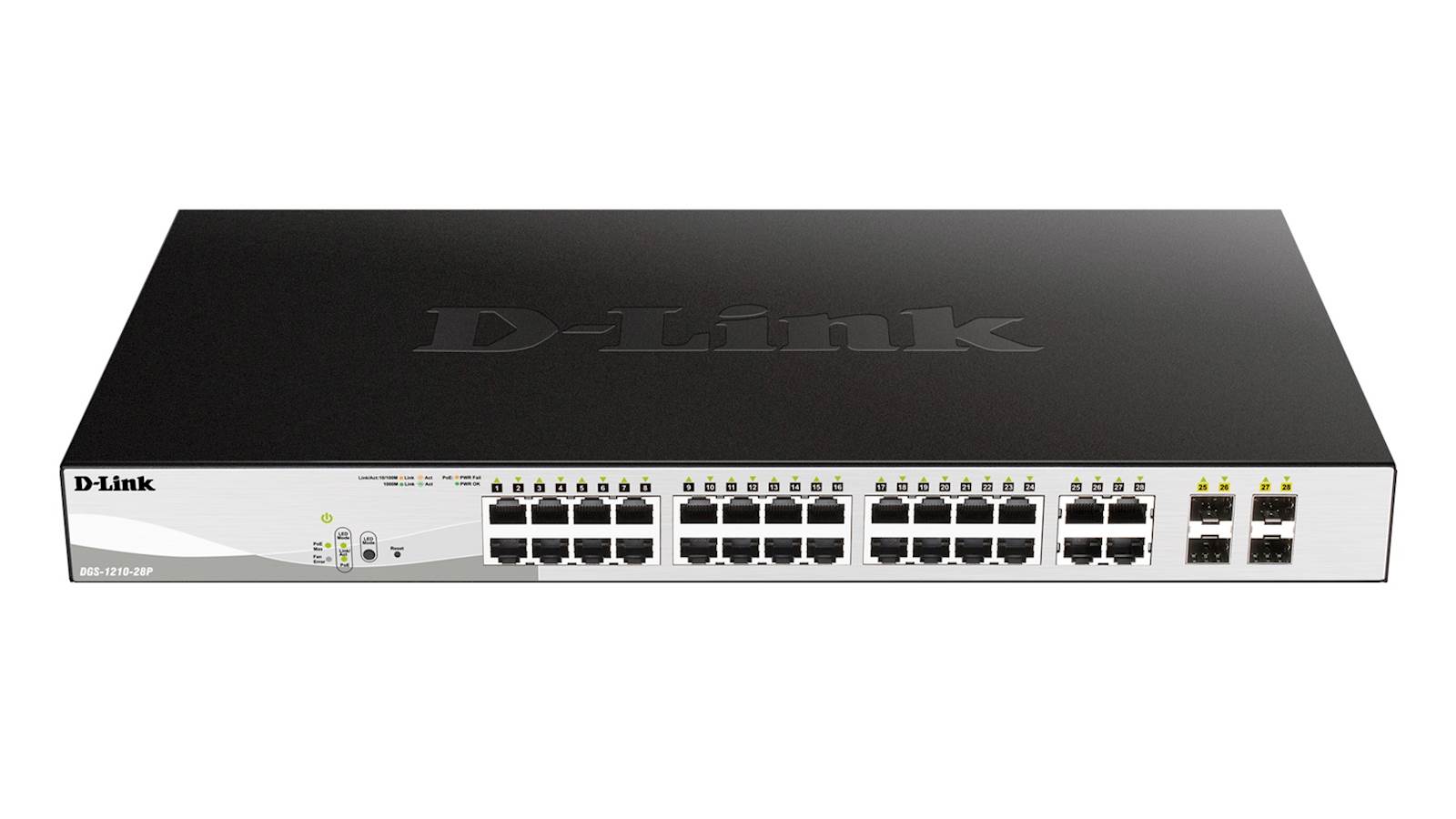 Switch DLINK 28-Port Gb PoE Smart Mnged + SFP DGS-1210-28P/E