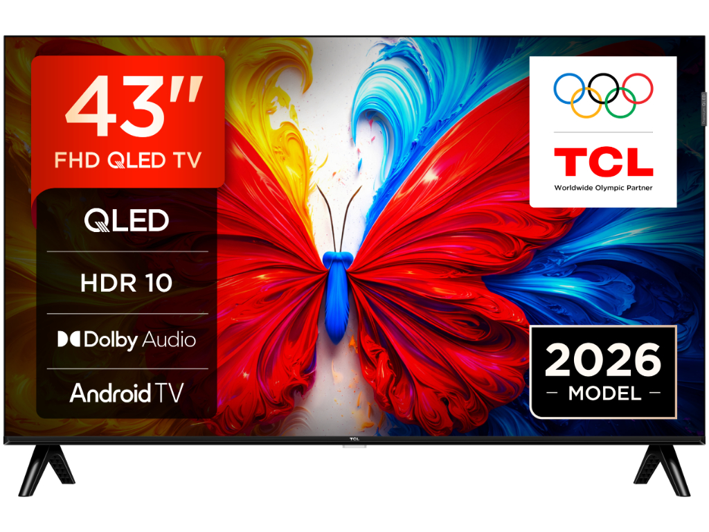 TCL 43"S5L FHD QLED Android TV60Hz, 300 nits