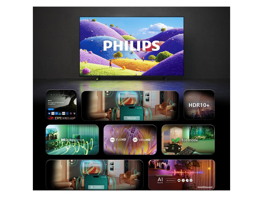 Philips 55''PUS7001 4K Titanzvuk 20W; HDMI 2.1;panel 60HZ; Pixel Precise Ultra HD