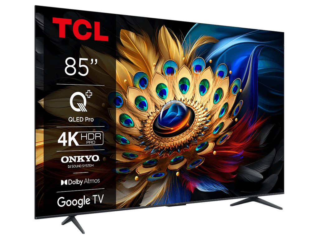 TV TCL 85C655 4K QLED, Google TV, 144hz