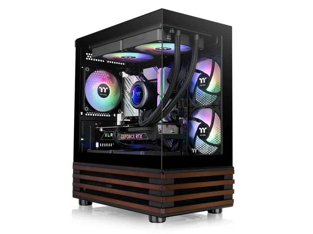 Thermaltake View170 ARGB Microtempered glass, wood, 3xARGBVGA: 340mm, CPU Cooler: 160mm