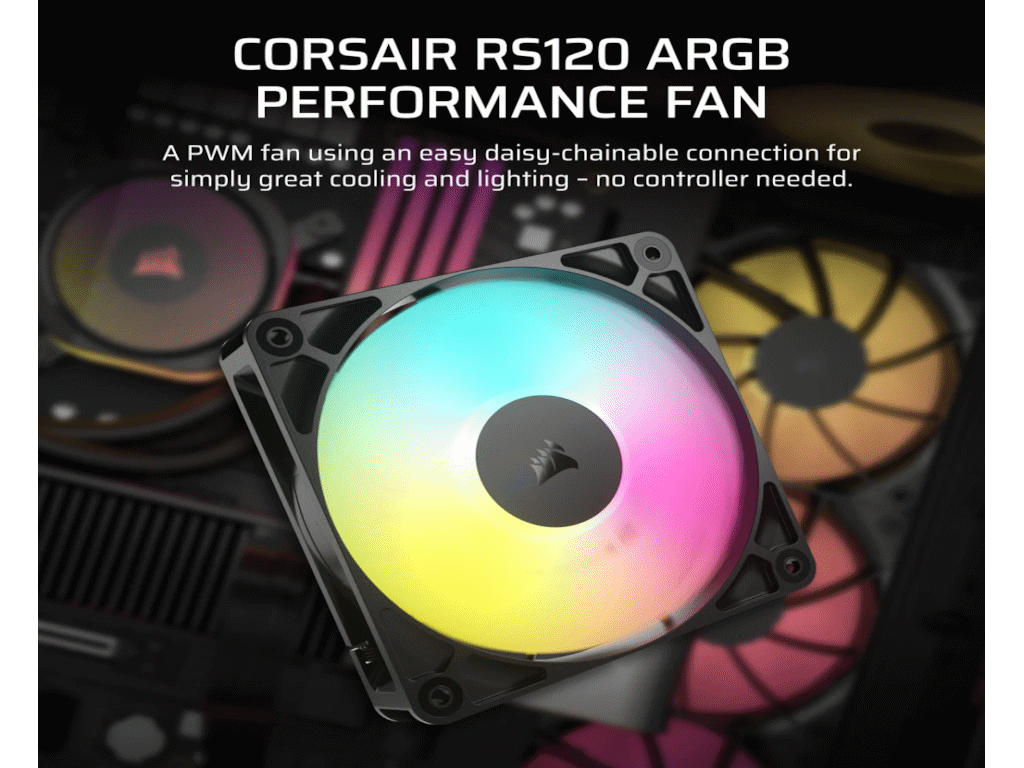 Corsair RS120 ARGB PWM FanBlack