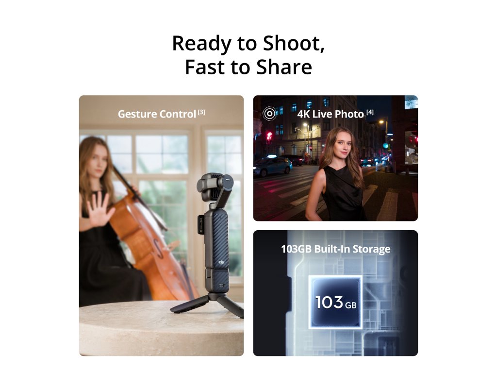 Osmo Pocket 4P Standard Combo