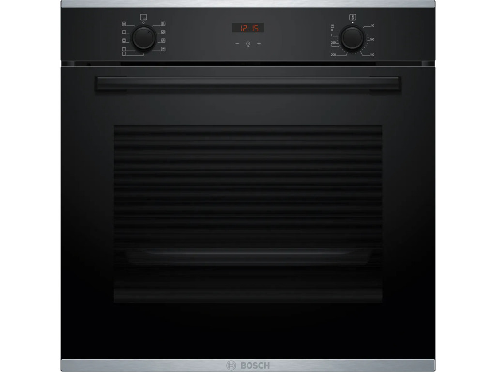 BOSCH pećnica  Serie 4| CRNA A, EcoClean,71L,7 programaTeleskopska vodilica,3D vrući zrak HBA234EB3