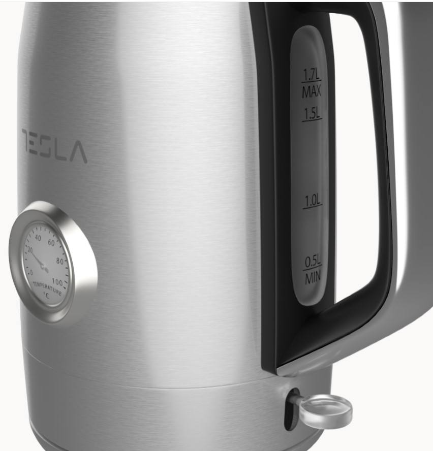 TESLA Kuhalo za vodu KT500X2200 W; 1,7 lit; INOX materijal; Integrirani termometar, sigurnost..