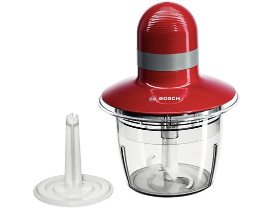 BOSCH sjeckalica 400W, CRVENA, 0.8L,INOX nož, ploča za tučenje vrhnja, SL MMR08R2