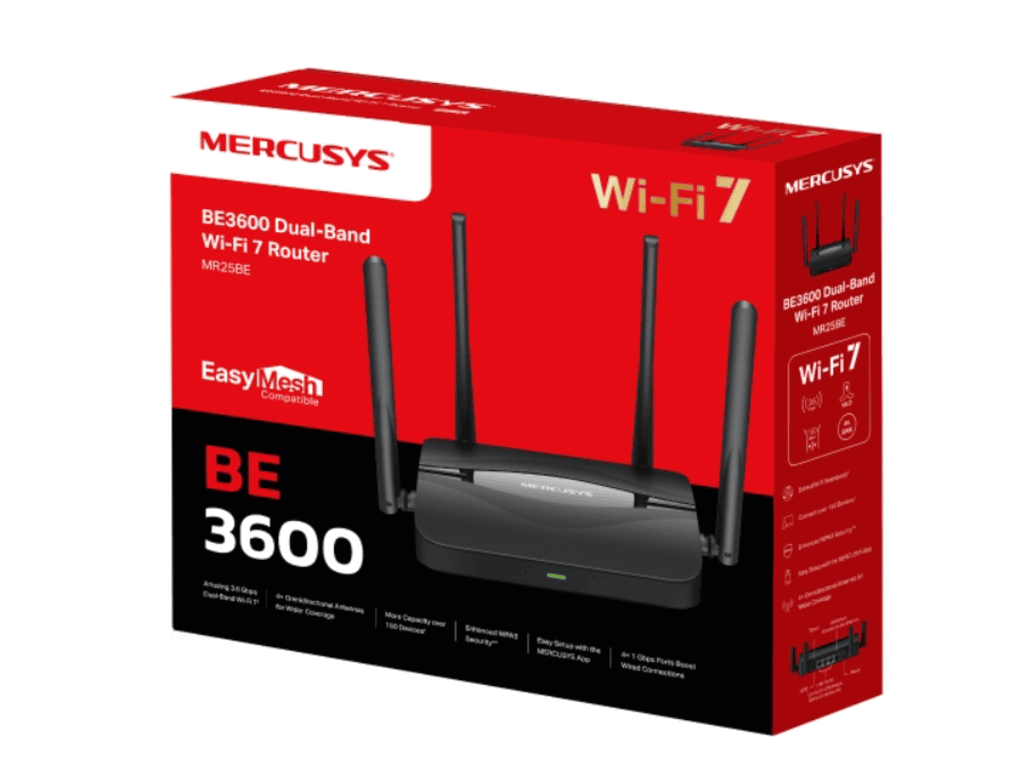 Mercusys MR25BE BE3600 WiFi 7Dual Band Router