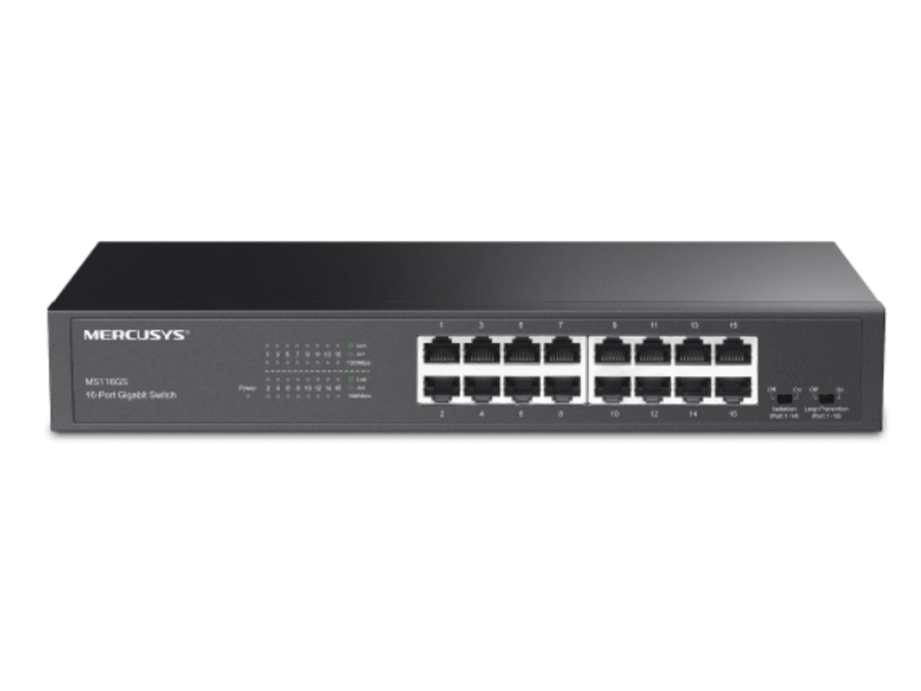 Mercusys MS116GS SwitchGigabit Desktop/Rackmount, 16Port