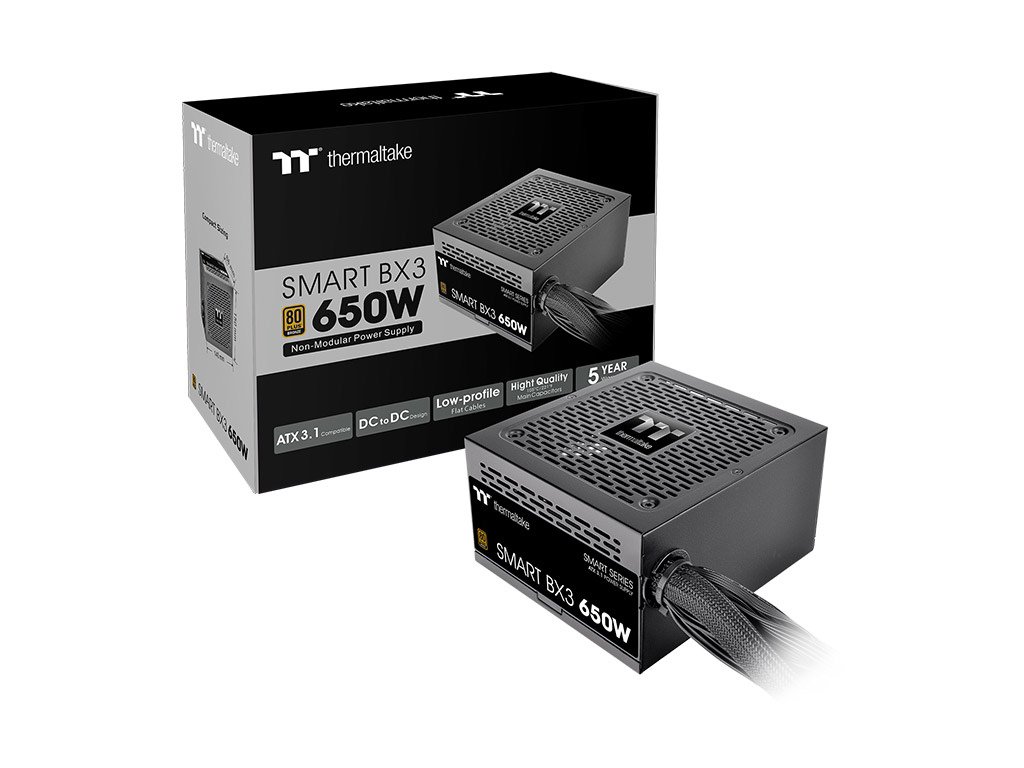 Thermaltake PSU Smart BX3 650wBronze, non modular PSU, 80+,ATX 3.1