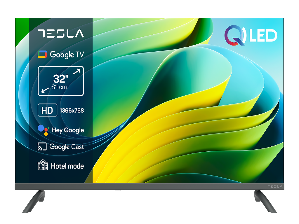 TESLA TV Q32E665GHS QLED HD  Powered by Google TV