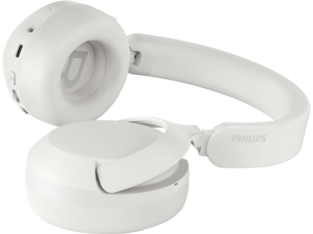 Philips TAH6000WT slušaliceprilagodljivo blokiranje bukeBT 6.0; reprodukcija do 80h; BIJELE