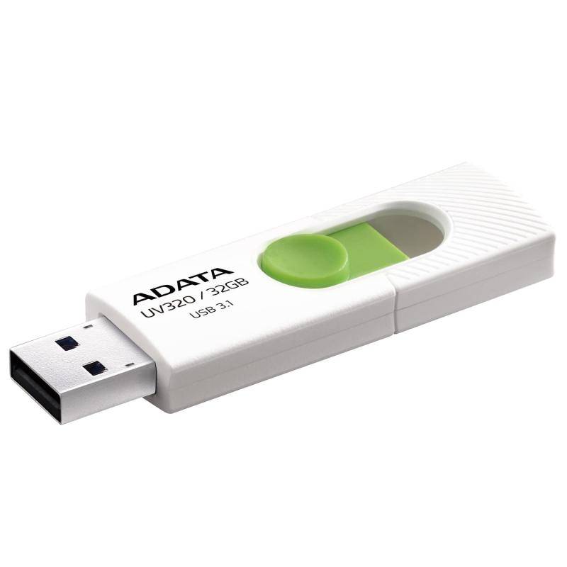 USB ADATA 32GB UV320 3.2 White Green