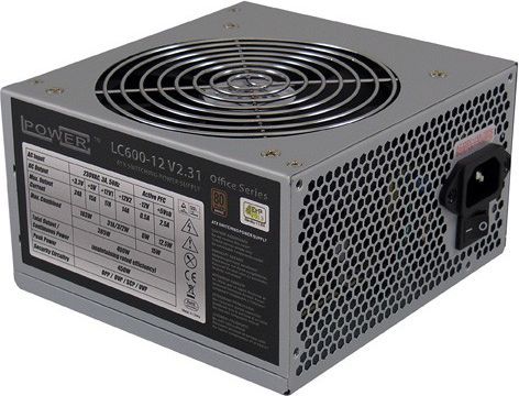 LC-Power PSU 500W 12cm V2.31Office Series LC500-12 V2.314xSATA,1x PCIe,Active PFC,80+ Bronze