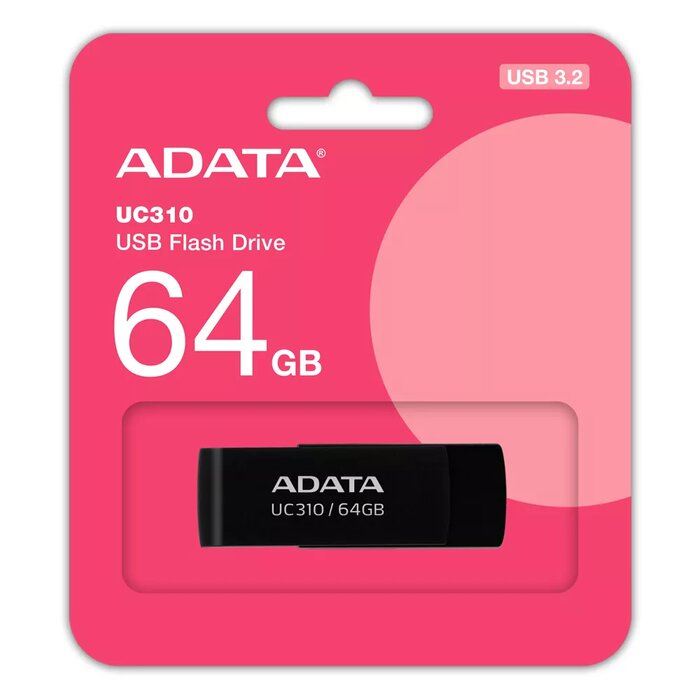 USB Adata 64GB UC310 3.2 Gen1 crni