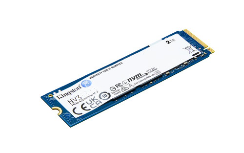 Kingston SSD 2TB NV3NVMe PCIe Gen 4.0x4R/W : 6000/5000MB/s